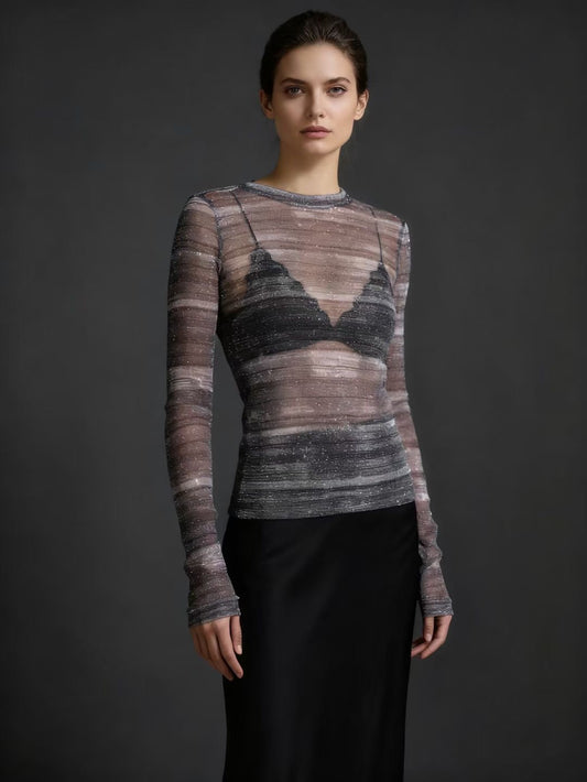 Celestial Sheer Knit Tee