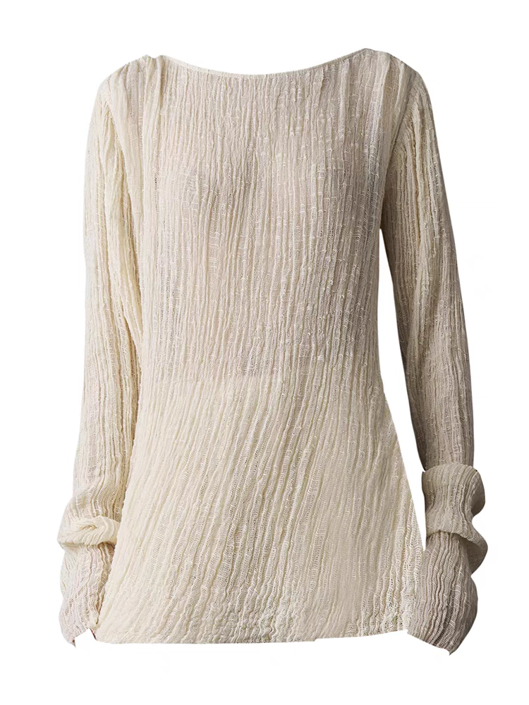 Cream White Zen Top