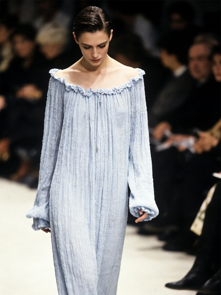Grey-Blue Victorian Gown