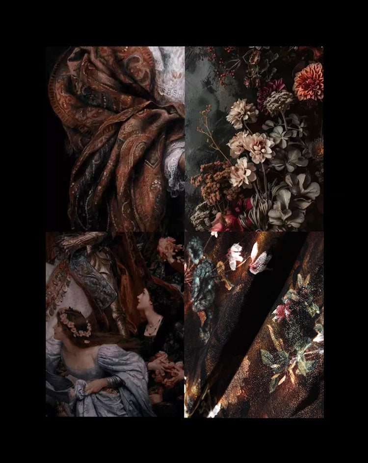 Baroque-Inspired Silk Maxi Dress
