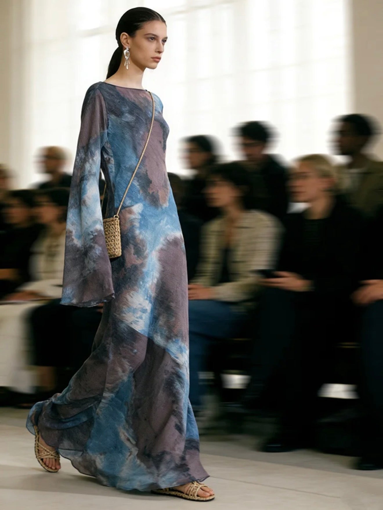 Blue Planet Maxi Dress Long Sleeve