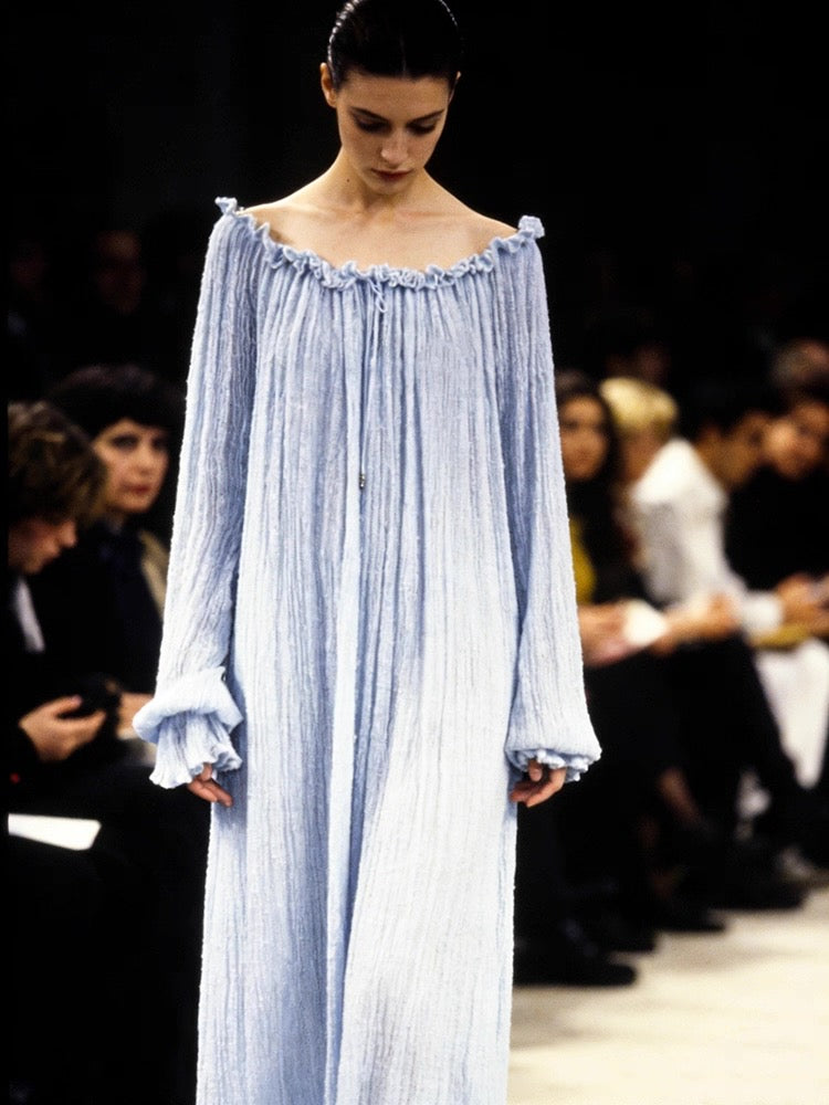 Grey-Blue Victorian Gown