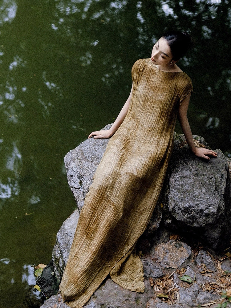 Stretch-Silk Zen Gown