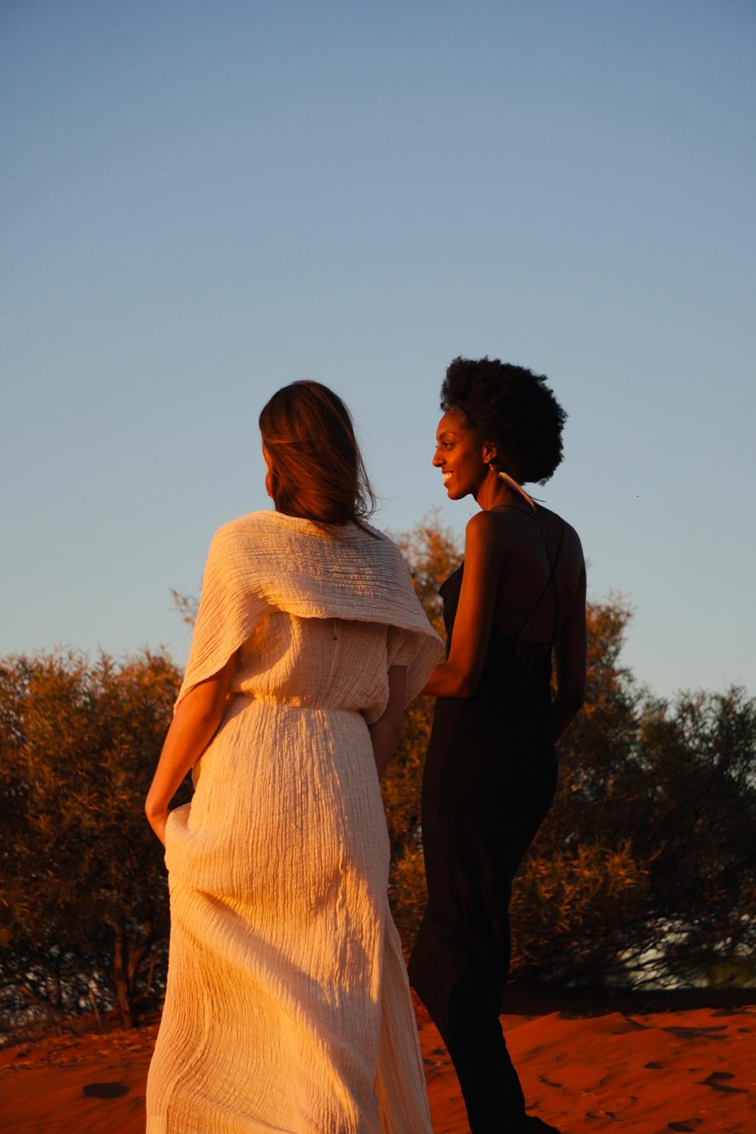 Backless Nightfall Silhouette Maxi