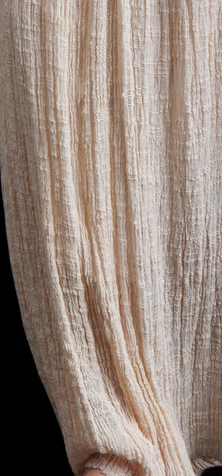 Undyed Textured Cotton Victorian Gown