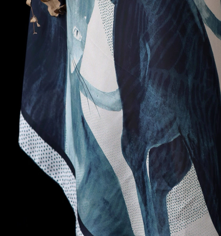Miss Panther Silk Maxi Dress