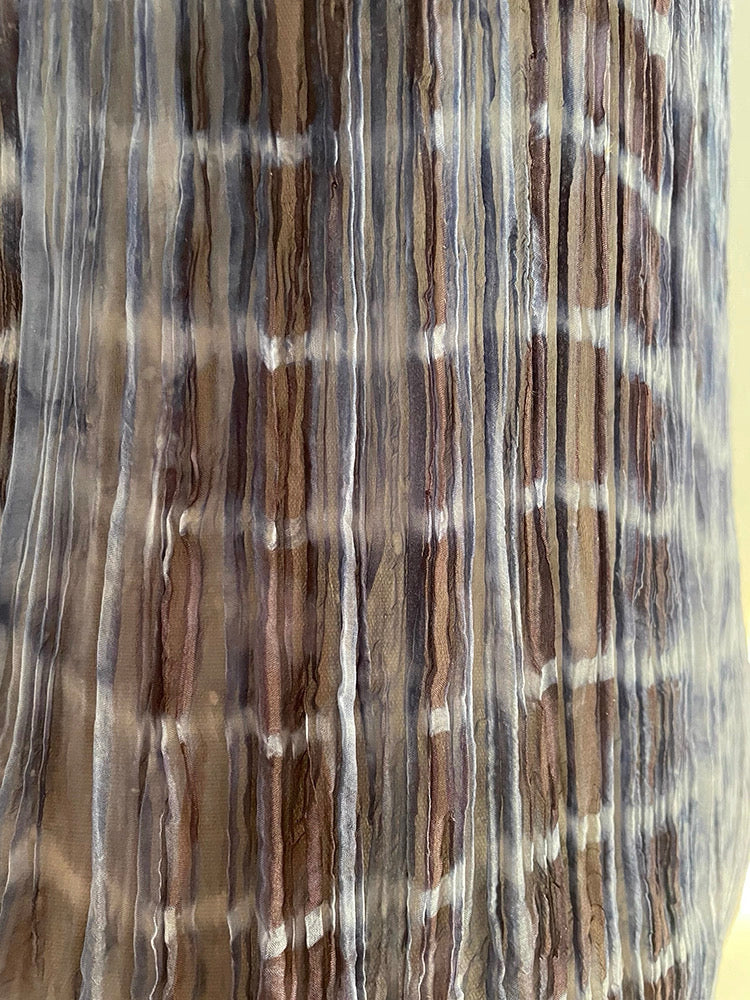 Handcrafted Indigo-Dyed Mulberry Silk Maxi Dress