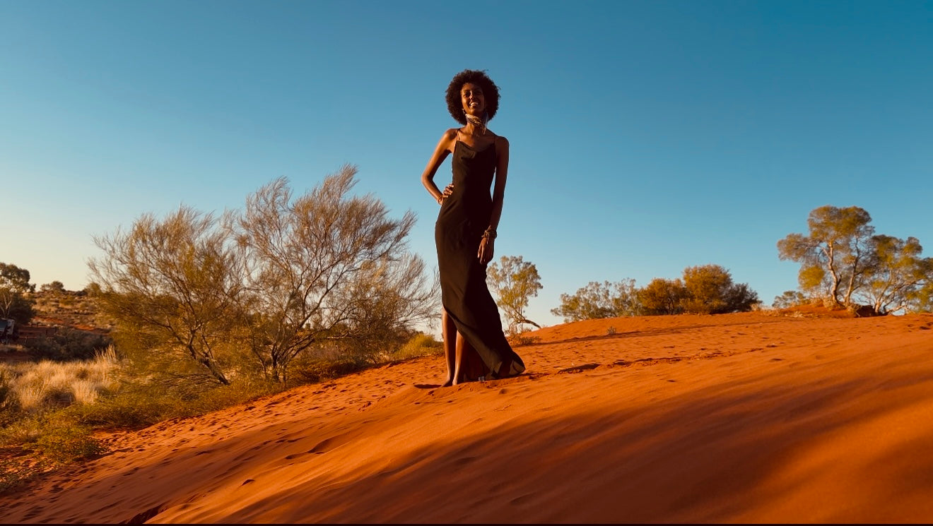 Backless Nightfall Silhouette Maxi