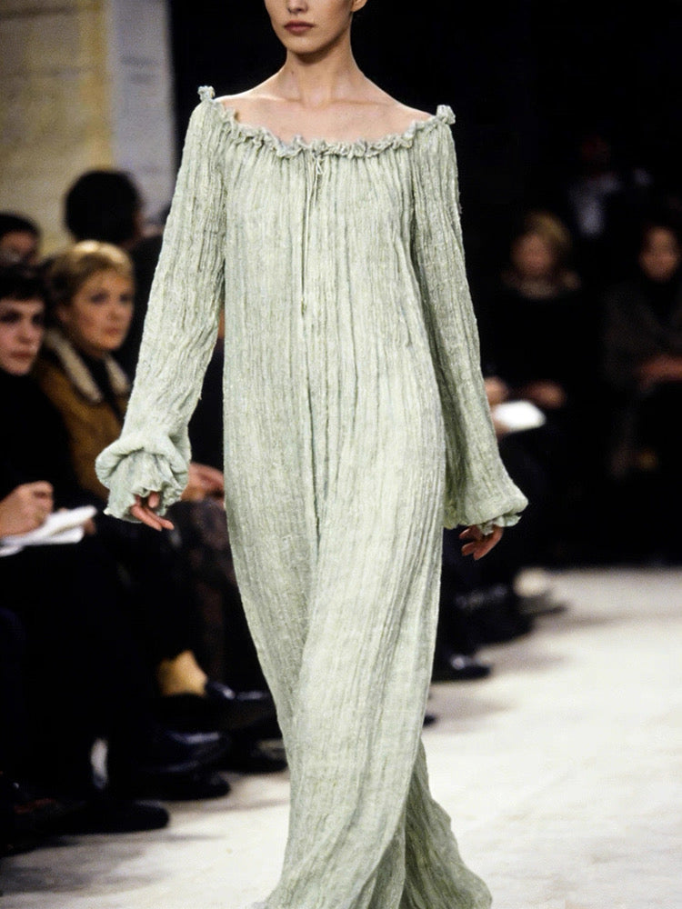 Lotus Green Victorian Gown