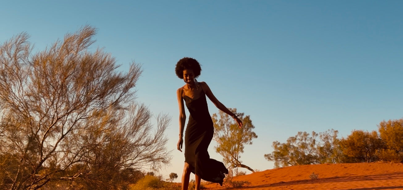 Backless Nightfall Silhouette Maxi