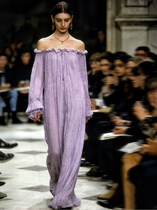 Magnolia Violet Victorian Gown