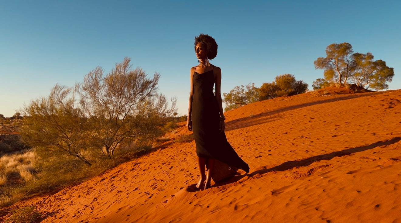 Backless Nightfall Silhouette Maxi