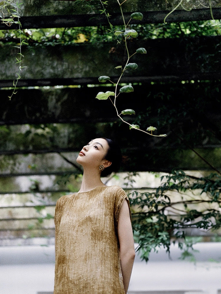 Stretch-Silk Zen Gown