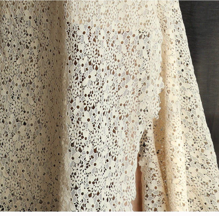 Hand-Stitched Hydrangea Lace Bridal Gown