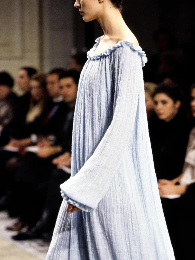 Grey-Blue Victorian Gown