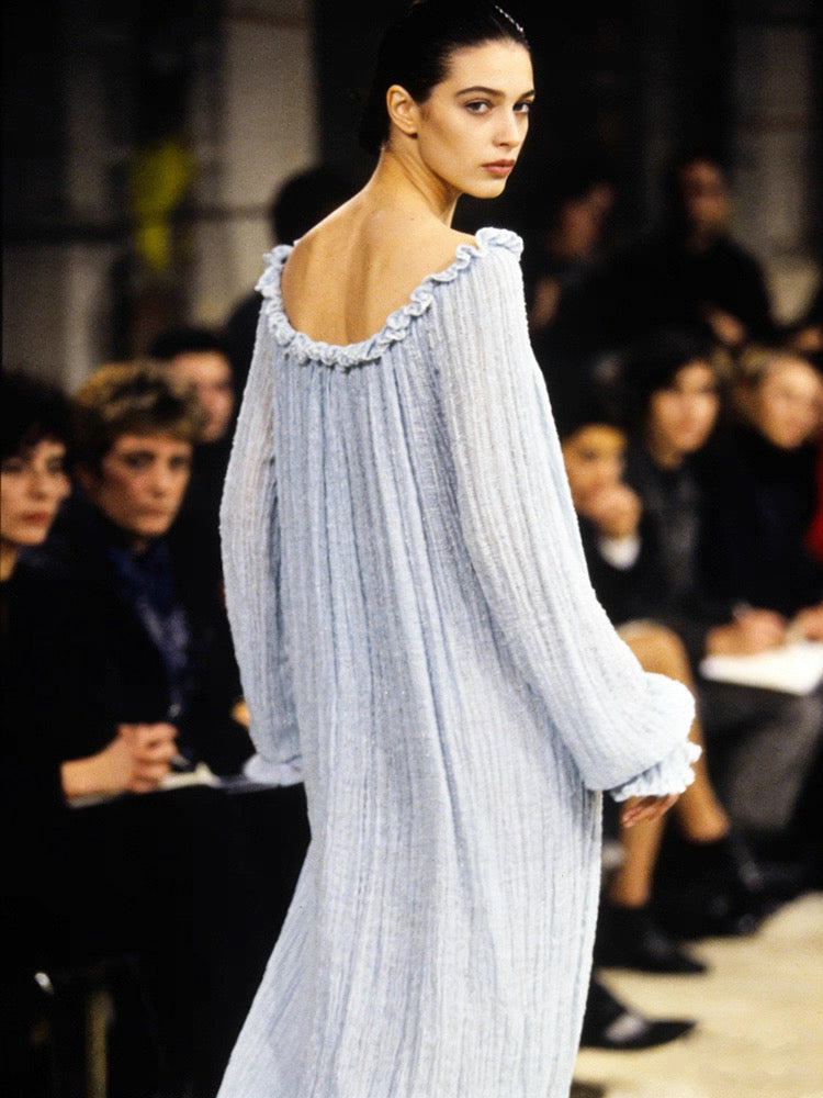 Grey-Blue Victorian Gown