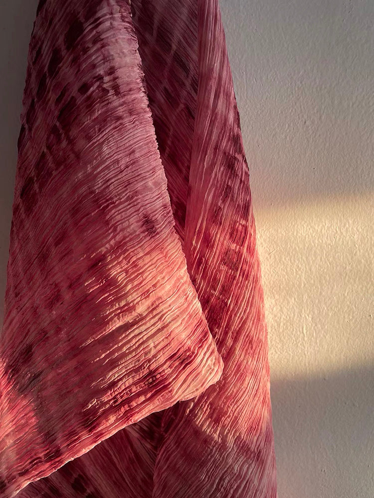 Handcrafted Indigo-Dyed Mulberry Silk Maxi Dress