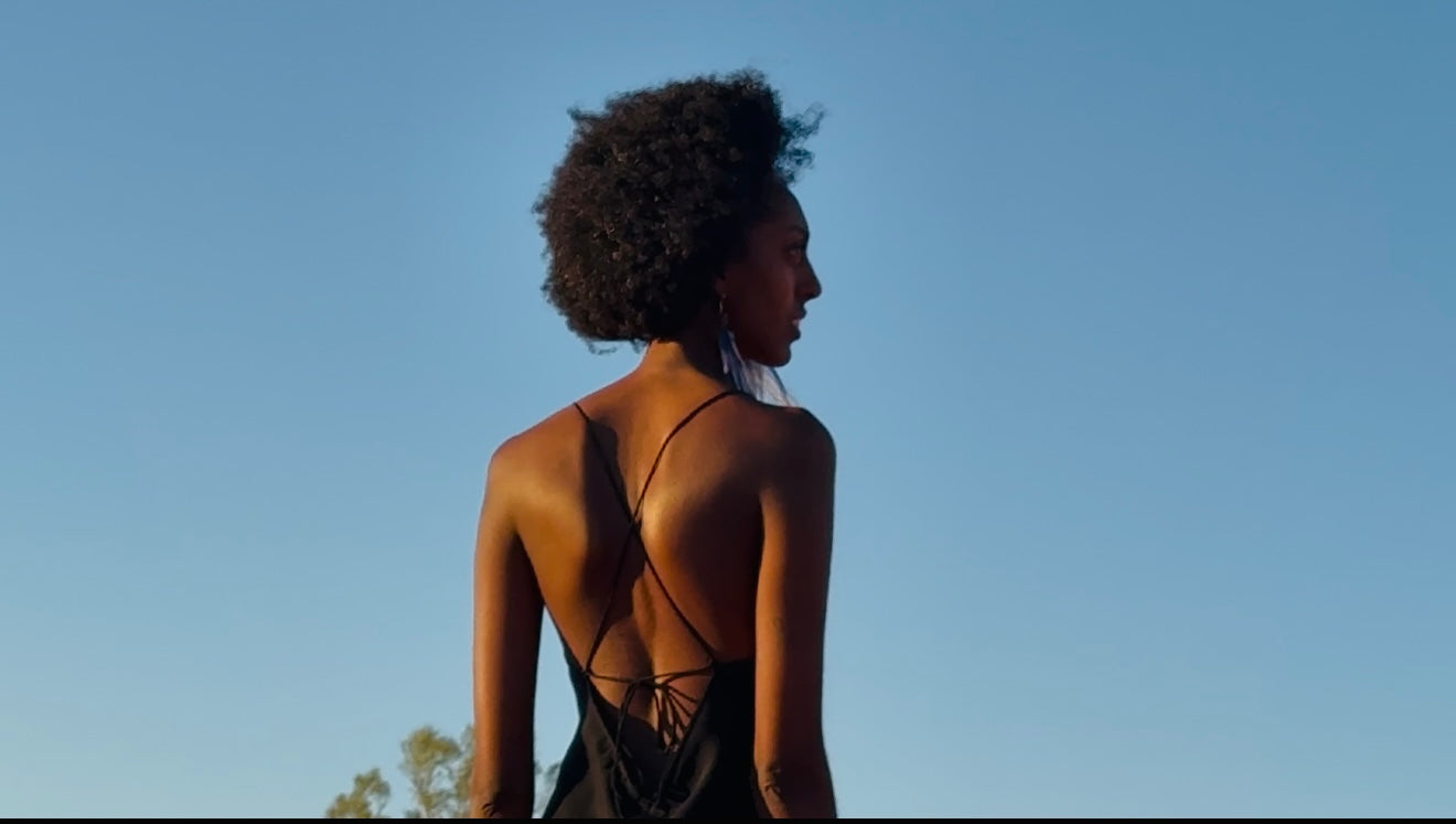 Backless Nightfall Silhouette Maxi
