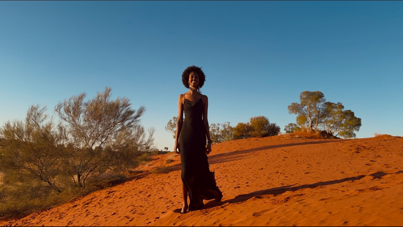 Backless Nightfall Silhouette Maxi