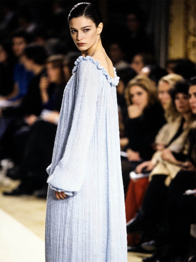 Grey-Blue Victorian Gown