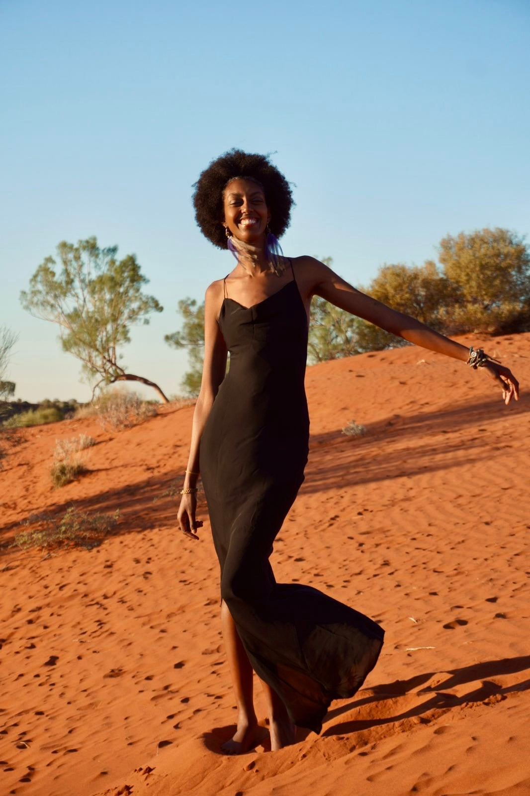 Backless Nightfall Silhouette Maxi