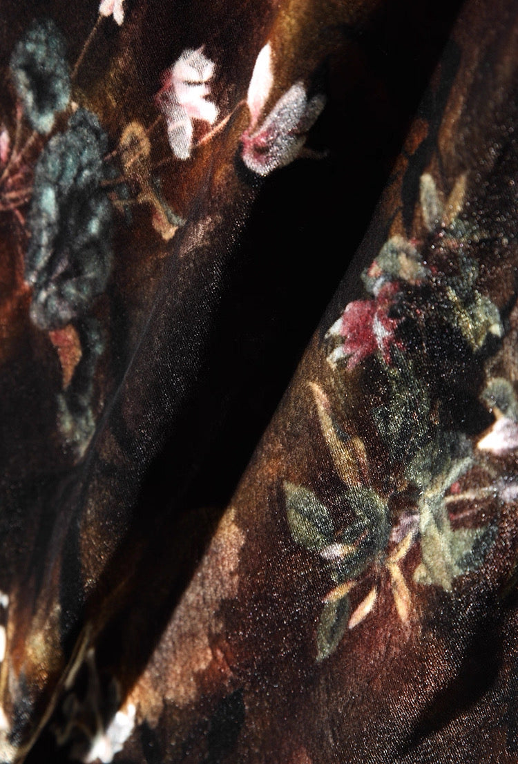 Baroque-Inspired Silk Maxi Dress