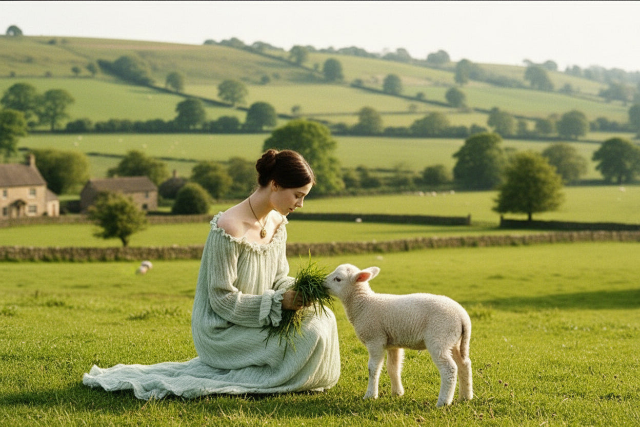Lotus Green Victorian Gown