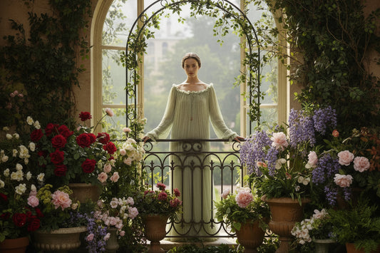 Lotus Green Victorian Gown