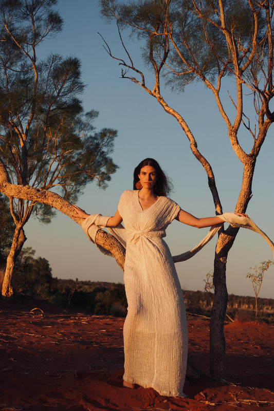Grecian Linen Gown