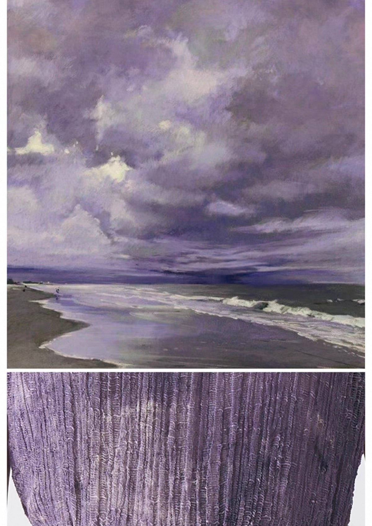 Purple Twilight Linen Gown