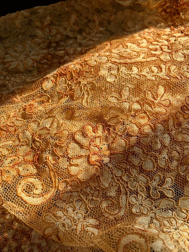 Vintage Embroidered Lace Qipao